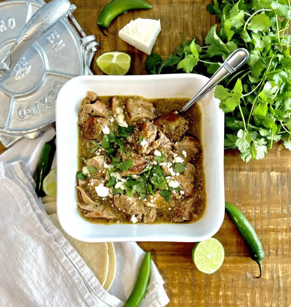 Easy Crock Pot Pork Chile Verde